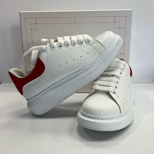 Alexander McQueen Red and White Sneakers